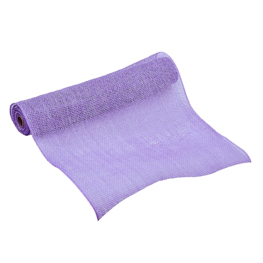 Michaels, 21" x 5yd. Purple Poly Burlap Mesh by Celebrate It™ – Category: Mesh